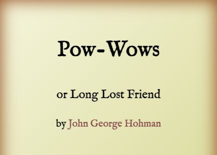 Pow-Wows annotated title page